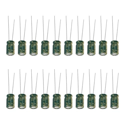 Image of YINETTECH 30pcs 330uF 16V Radial Electrolytic Capacitor Low ESR -40°C to +105°C 6x11mm