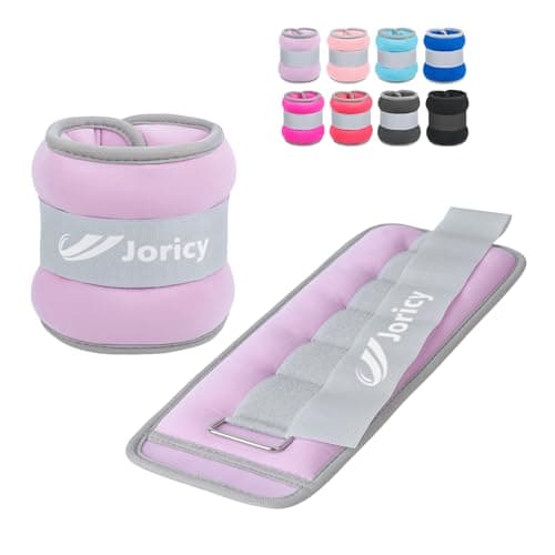 Image of Ankle Weights Set, Wrist Weights Set 1kg Weights a Pair Arm Leg Weights for Women Men Kids with Adjustable Straps, Exercise Weights for Walking, Running, Yoga, Training, Gym Workout, Light Purple