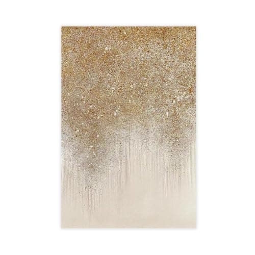 Image of Large Gold Foil Painting Canvas Poster Wall Art Print Picture Paintings 12x18inch(30x45cm)