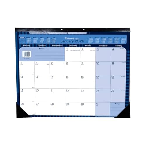 Image of Collins - Colplan - 2026 12 Month Calendar Year A2 Monthly Desk Planner (DPA2-26)