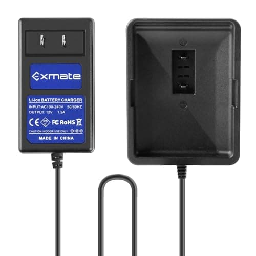 Image of 12V Charger for Ryobi CB120L CB121L C123D BPL-1220 130503001 130503005 Pod Style Battery (Not for Ni-MH/Ni-Cd Battery)