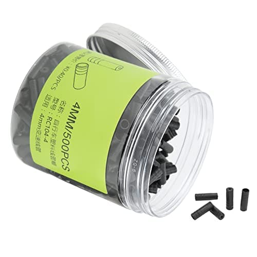 Image of Aramox Cable Ferrules End Caps 4mm, 500 Pcs Plastic Brake Gear Cable Housing Ends, Mountain Bike Road Bike Universal Wire Caps for Shifter & Brake Cable