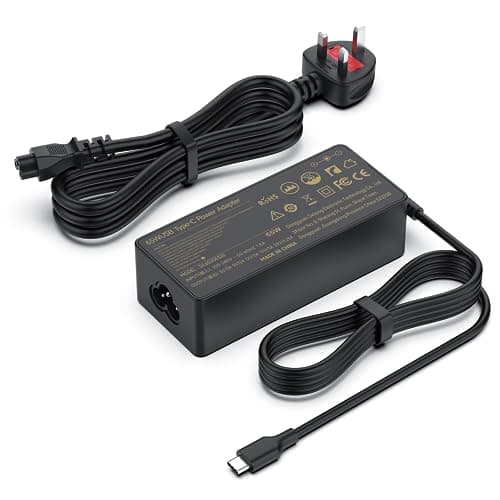 Image of 65W USB-C Laptop Charger Compatible with Acer Chromebook Samsung Asus Google Chromebook and More USB Type-C Laptop Power Adapter