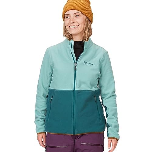 Image of MARMOT Women's Rocklin Full Zip Jacket, Blue Agave/Dark Jungle, L