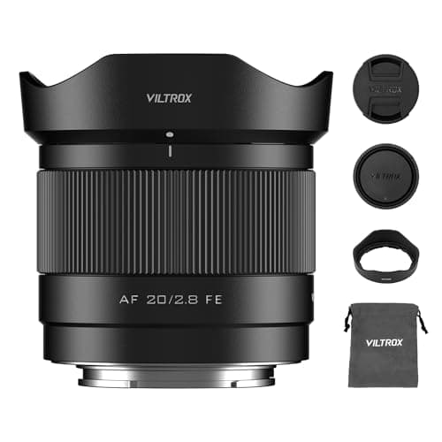 Image of VILTROX AF 20mm F2.8 f/2.8 Air Lens for Sony E Mount, Wide-Angle Full-Frame Auto Focus Lens Compatible with Sony E-Mount Cameras Alpha a7cr a7cii a7c a6700 zv-e100 a6600 a6400 a7iv a7iii