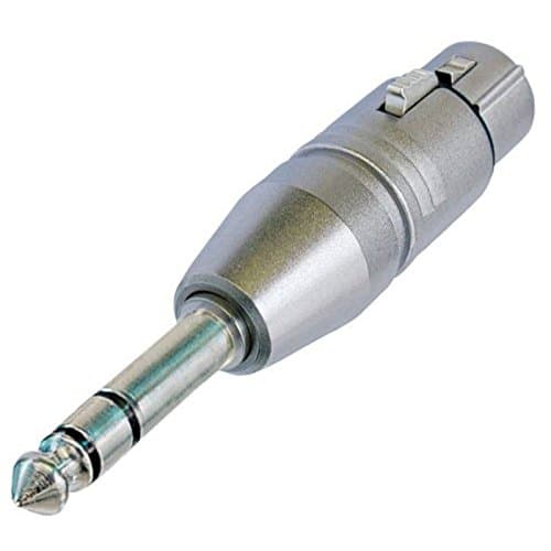 Image of Neutrik NA3FP 3 Pole XLR Female to Stereo 1/4" Male Jack Plug. Adaptor Converter