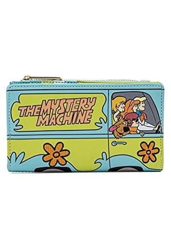 Image of Loungefly Purse Scooby Doo Mystery Machine Official Blue Flap Medium