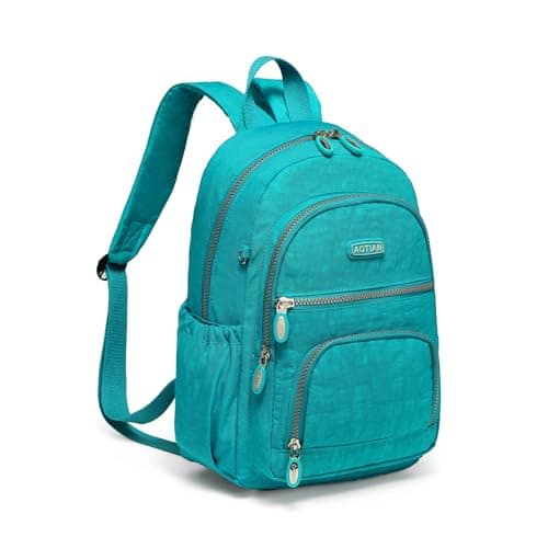 Image of AOTIAN Women's Lightweight Sturdy Nylon Little Handy Backpack 9 litres, Lake Blue