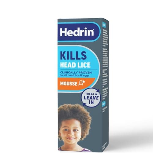 Image of Hedrin Treat and Go Leave-In Mousse, Fast, No Fuss Lice and Nit Treatment, Kills Head Lice and Eggs, 4 Treatments, Clinically Tested, Suitable for Adults and Children, 100ml