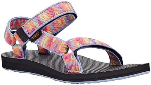 Image of Teva Women's Original Universal Sandal, Iridescence Tangerine Multi, 6 UK