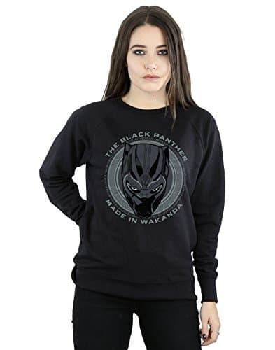 Image of Marvel Women's Black Panther Made in Wakanda Sweatshirt Black Medium