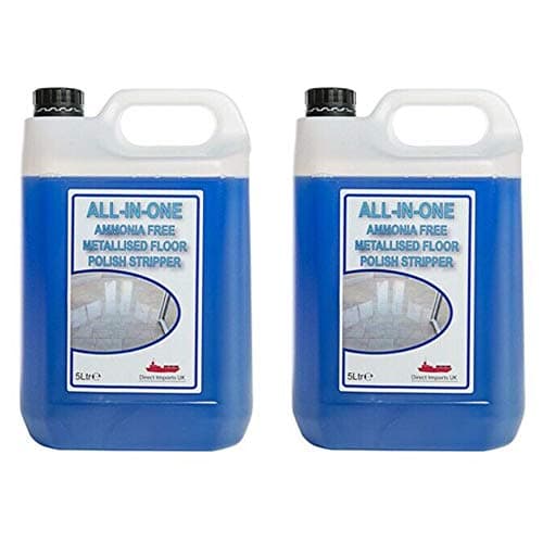 Image of We Can Source It Ltd – Heavy Duty Floor Polish Stripper 2 x 5L – Concentrated Ammonia-Free Tile & Grout Cleaner – Commercial Grade Liquid Cleaner for Warehouses, Retail Stores, Schools and Office