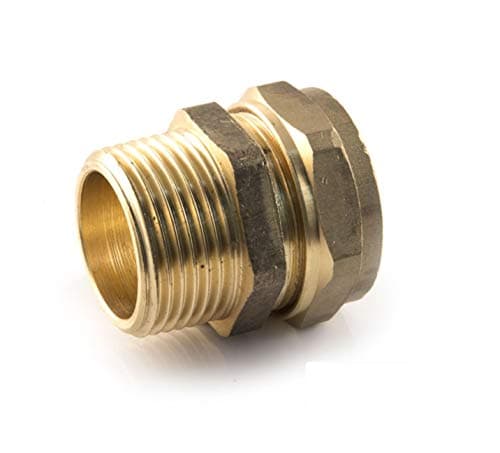 Image of Wärmer System 15mm x 1/2 Compression x BSP Parallel Male Straight Adaptor - Pack of 2