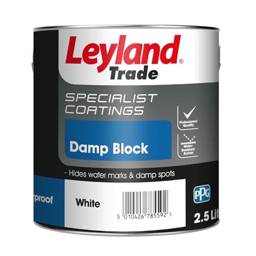 Image of Leyland Trade - Damp Block - White - 2.5L