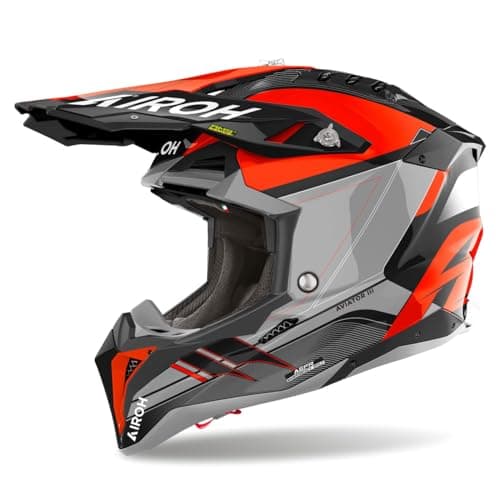 Image of AIROH Aviator 3 Saber Orange Gloss XXL