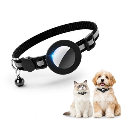 Image of Cat GPS Tracker No Subscription Required, Real Time GPS Cat Tracker Collar Compatible with Android & iOS, Waterproof Pet Tracker for Cats Dogs, No Monthly Fee Tracking Device with Reflective Collar