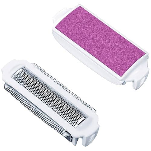 Image of Beurer HL 36 Razor Tips, 2 Shaving Grids with Blades, Exfoliating Accessory, Anti-Allergenic Shaving Grid for Sensitive Skin, Turquoise, for Women