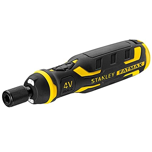 Image of Stanley FatMax Screwdriver Set Power-Assist Bit Screwdriver (4 V 1.5 Ah Battery, High 300 RPM RPM, Push Button Functionality, Extended Magnetic Holder, with LED Charging Indicator) FMHT66719-0