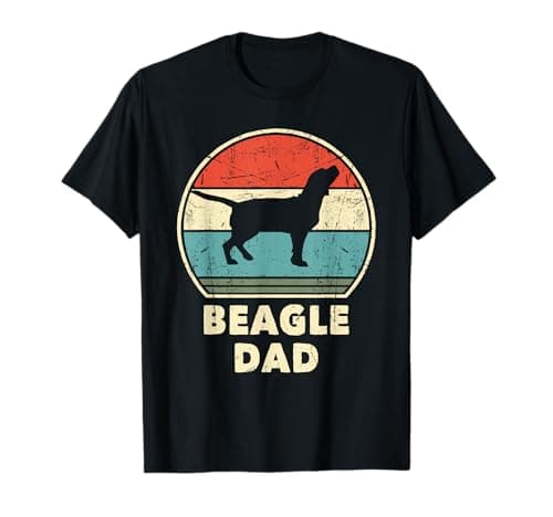 Image of Beagle Dad Funny Dog Lover Men Gift Vintage Beagle Dog Daddy T-Shirt