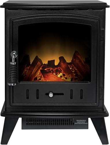 Image of Adam Aviemore Corded Electric Stove in Black