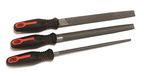 Image of Hilka 69800003 3PC Engineers File Set, Black/Silver, 8"