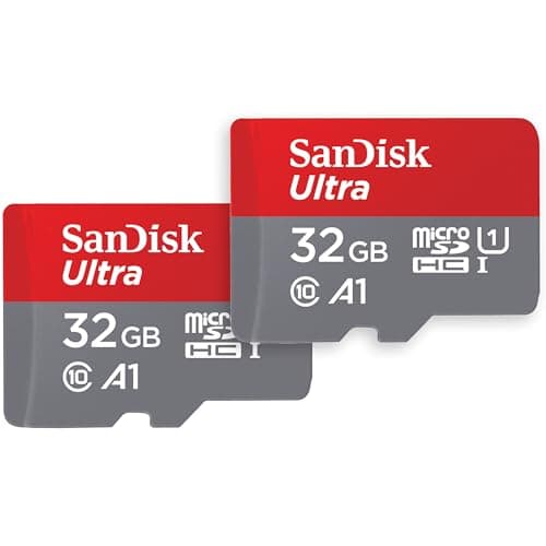 Image of SanDisk Ultra 32 GB microSDHC Memory Card + SD Adapter with A1 App Performance Up to 120 MB/s, Class 10, U1 (Twin Pack)