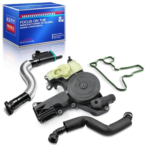 Image of 06H103495 Oil Separator Crankcase Vent Kge for 1.8 Tsi 2.0 Tfsi A3 A4 A5 Compatible with Beetle Cabrio Passat CC Tiguan A3 Q3 TT Replaceable 06H103495A 06J103213D 06J103213B 06J103213E