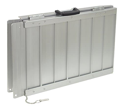 Image of Aidapt Lightweight 2ft Folding Ramp.Durable Aluminium,Portable,Carry Handle,No Tools Required,Threshold,Kerbs,Wheelchair,Scooter,Disability,Easy to store