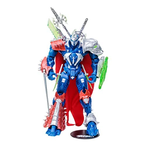 Image of McFarlane Toys, Spawn Comic Designer Edition Manga Spawn Mega Figure with 22 Moving Parts, Collectible Figure with Accessories and Collectors Stand Base – Ages 12+
