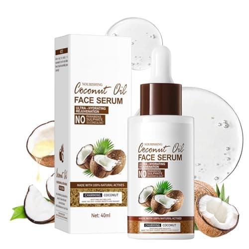 Image of Coconut Oil Serum For Face - Hydrating & Soothing Facial Serum - Deep Nourish Face Serum For Women - Dark Spot Correcting Glow Serum With Niacinamide - Moisturizing for Facial & Body Care