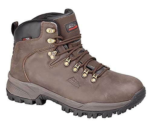 Image of Johnscliffe CANYON Unisex Leather Jontex Hiking Boots - Brown Crazy Horse Leather, Ladies UK 7 / EU 40