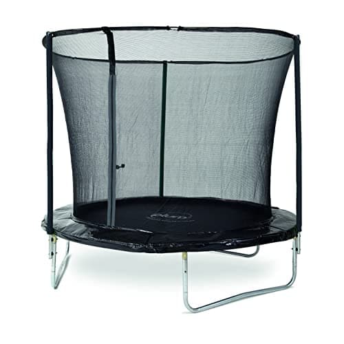 Image of Plum 8ft / 10ft Kids Garden Trampoline with safety net enclosure inside the springs for better protection for children springsafe (8ft), Black (30407)