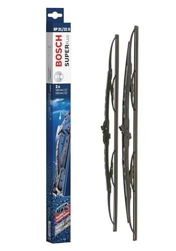 Image of Bosch Wiper Blade Super Plus Spoiler SP21/21S, Length: 530mm/530mm − Set of Front Wiper Blades