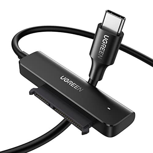 Image of UGREEN SATA to USB C Adapter Cable, USB C Hard Drive Reader for 2.5 Disk, Type C to SATA III Cable with UASP Compatible with SATA HDD SSD, MacBook Pro Air, USB C Laptop