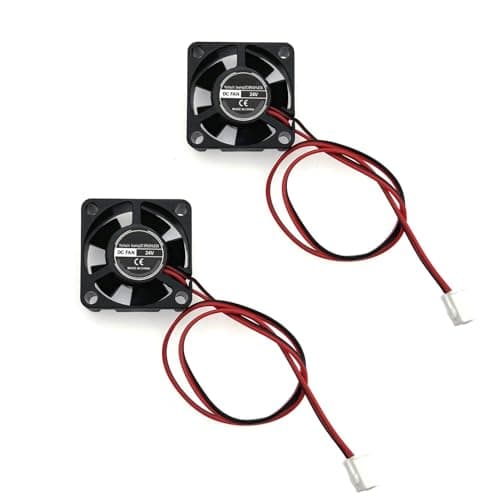 Image of JZK 30x30x10mm 2Pin DC 24V Mini Silent Cooling Fan With Wires - 3010 Small Quiet 3D Printer Heatsink Miniature Brushless DC 3cm