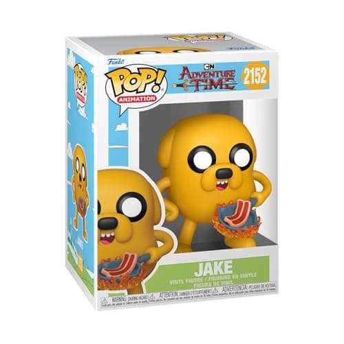 Image of Funko Pop! Animation: Adventure Time - Jake the Dog - Collectable Vinyl Figure - Gift Idea - Official Merchandise - Toys for Kids & Adults - Cartoon/Animation Fans - Model Figure for Collectors