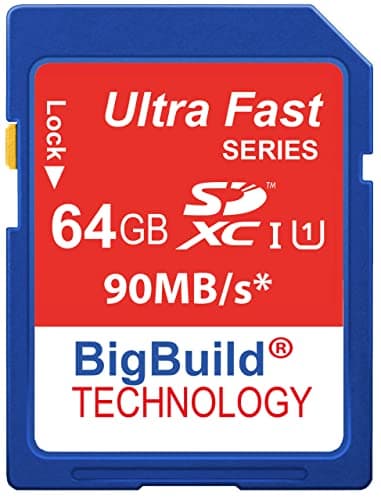 Image of 64GB 90MB/s Memory Card For Canon LEGRIA HF R87 camcorder, Class 10 SD SDXC