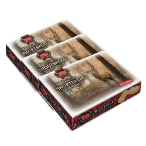Image of Highland Speciality Scottish Shortbread Assortment 200g Traditional Butter Biscuits – Classic Recipe with Rich, Buttery Taste Perfect for Tea, Snacks & Gifting Assorted Pack Sizes (Pack of 3)