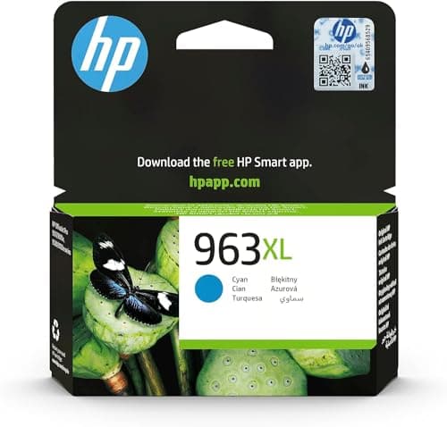 Image of HP 3JA27AE 963XL High Yield Original Ink Cartridge, Cyan, Single Pack
