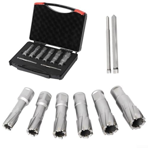 Image of Rotabroach Annular Cutter Set, TCT Annular Cutter Hole -Saw Drill Bits, Multifunctional Hole -Saw Kit Magnetic Drilling Annular 16-26mm