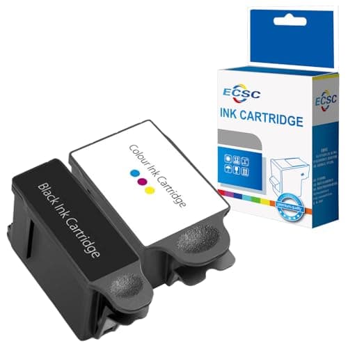 Image of ECSC Compatible Ink Cartridge ABK10 & ACLR10 For Printer, Compatible With Advent A10 AW10 AWP10 Wireless (Black, Tricolor, 2-Pack)