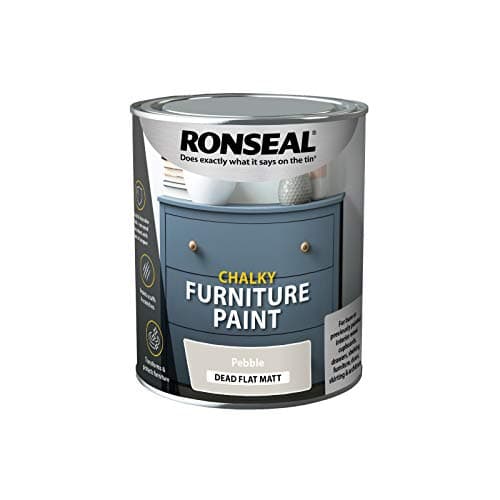 Image of Ronseal RSLCFPP750 750 ml Chalky Furniture Paint - Pebble