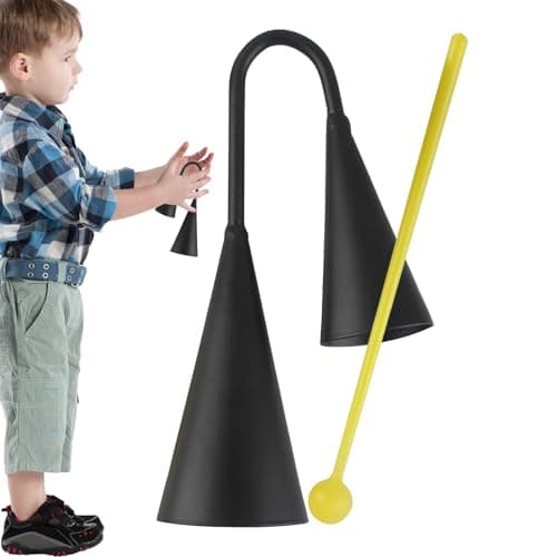 Image of Cowbell for Drum Set | Traditional Percussion Instruments Set,Handbells for Party Supplies Solo Celebration Improvisation Church Ensemble Education School Travel Band Stage