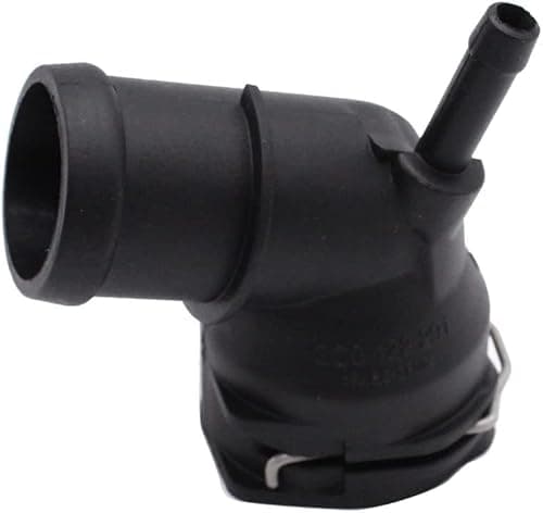 Image of TAKPART 1 PC Coolant Flange Upper Radiator Coolant Hose Pipe Connector Compatible for Audi SEAT Skoda VW 3C0122291N 3C0122291