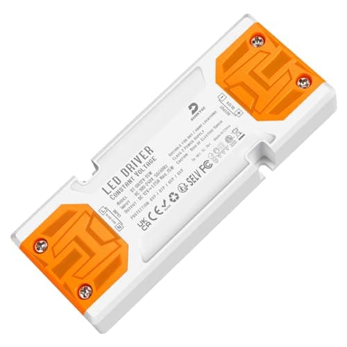 Image of DUSKTEC 12V LED Driver 15W, Slimline Transformer 240V AC to 12 Volt DC 1.25A, Constant Low Voltage Power Supply Adapter for LED Strip Light Cabinet Light G4 MR11 MR16 Bulbs
