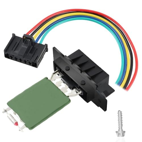 Image of EVRBUL Car Heater Motor Fan Resistor Blower Resistor Kit Compatible with Vauxhall Corsa Adam Alfa Romeo Fiat Doblo Grande Punto Ducato Qubo Replace#: 13248240 77364061 95508692 55702407