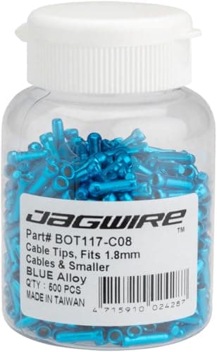Image of Jagwire Brake or Speed Cable Tips, 500 Pieces, blue