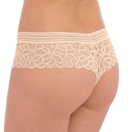 Image of Wacoal Raffine Tanga Frappe Beige M - 12