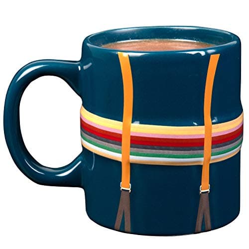 Image of Doctor Who Coffee Mug, 11oz - 13th Dr. Shirt and Suspenders Design - Officially Licensed - Gift for Teens, Adults, Men, Women, Father's Day - Ceramic