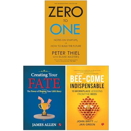 Image of Zero to One, Creating Your Fate & Bee-come Indispensable 3 Books Collection Set
